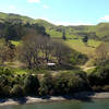 View from Wakaipo Bay looking towards foothills