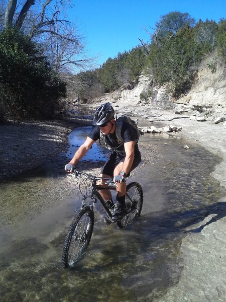 Crossing scenic Walnut Creek