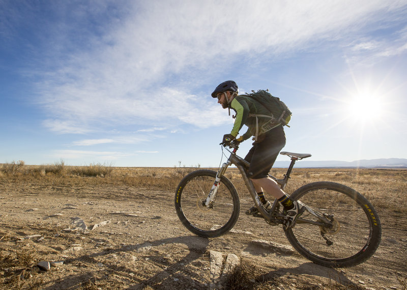 Pronghorn trail is flat, open and the main connection from Inner Limits trail to Outer Limits trail and Voodoo Loop