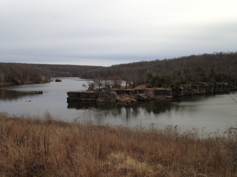 View of the Lake View Overlook from the Dam