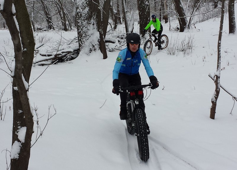 Fat biking in January