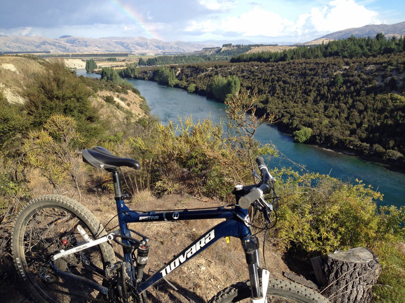 Clutha River rainbow. Just another evening in Wanaka.