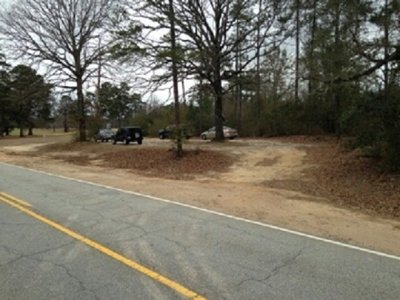 Golf course parking for Ft Benning MTB Trail