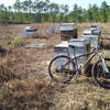 Bee hives! Not something you see along the trail every day.