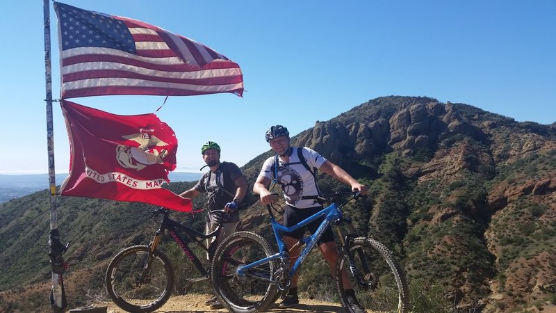 If you made it to the Flag pole - you made it half way! Now watch out for speed on the descent and some obstacles on the descent - be careful they come up fast! Better safe then sorry!