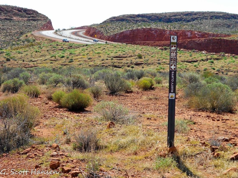 Rusty Cliffs looking toward Red Hills Parkway