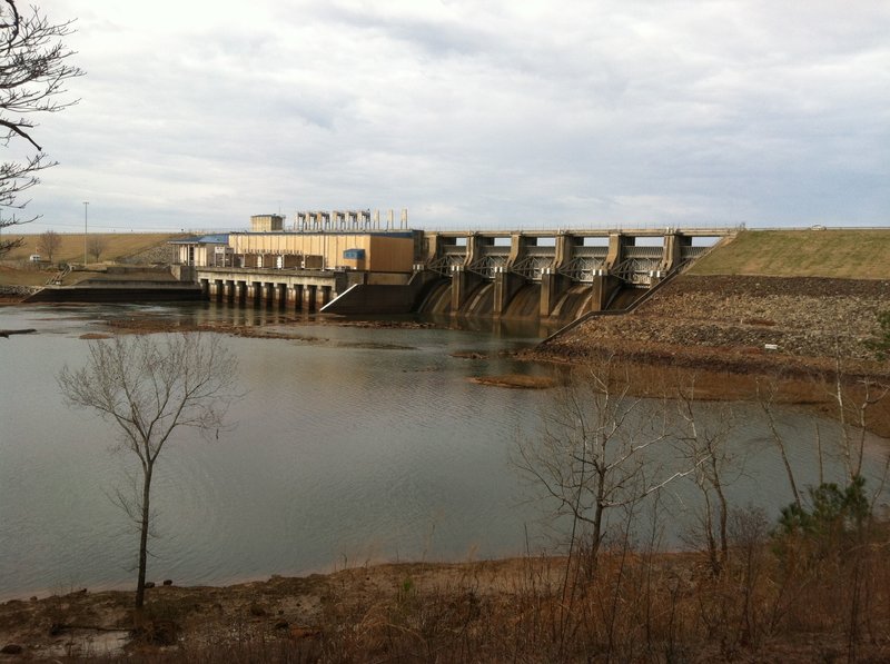 This great view of West Point Dam can only be had from the Hack-n-Yack trail.