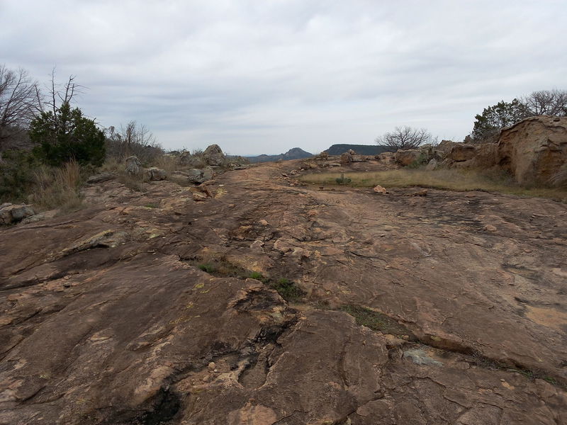 Riding the granite trail.  Just follow the white "Moab-style" painted lines, which are a bit faded.