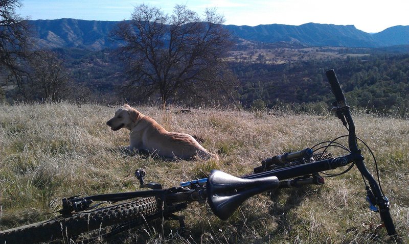 Trail break on Cache Creek Ridge Trail