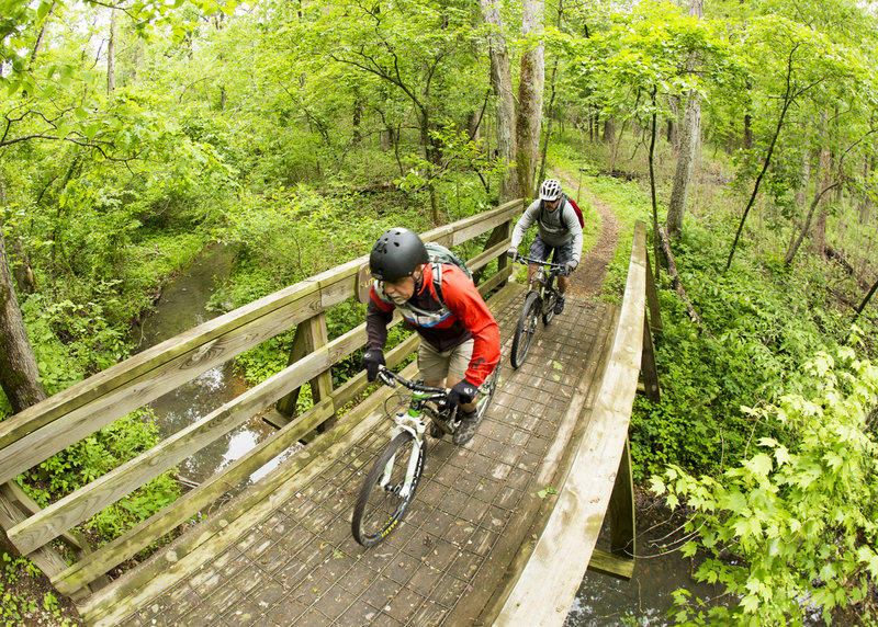 The bridge crossing on Little Clifty Creek.