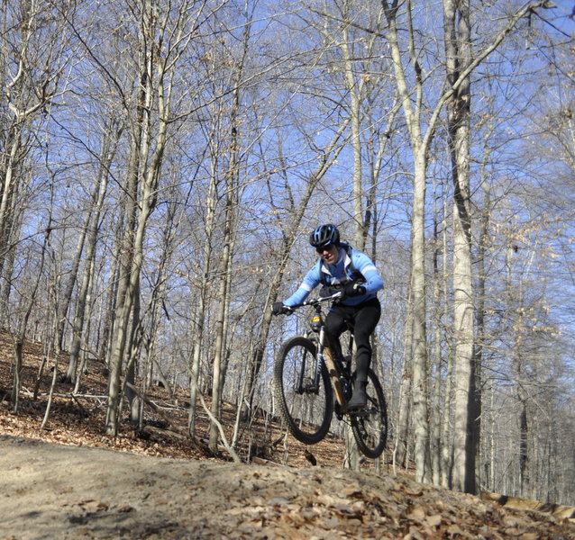 Tabletops at the end of Boss's main downhill.