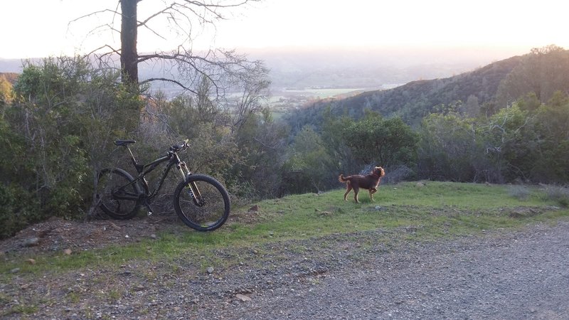 Stopping to watch sun come up.