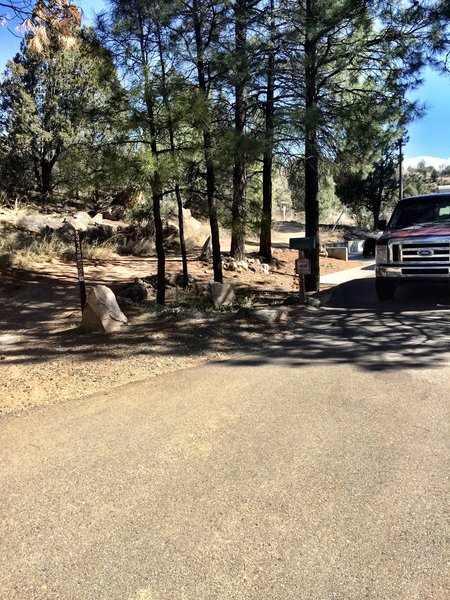 Trail 315 entrance from Thumb Butte parking area