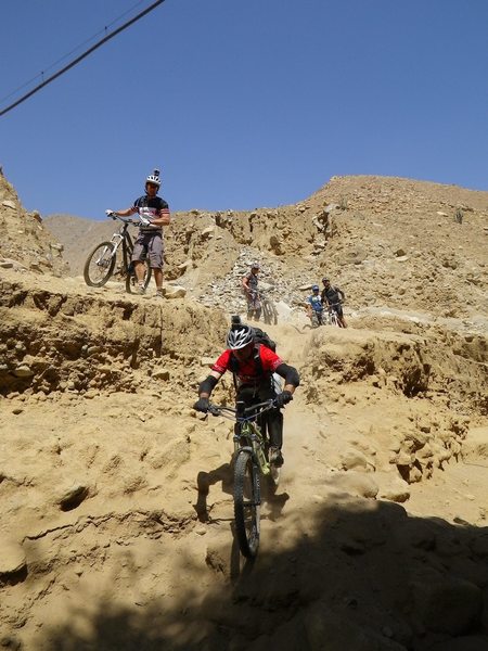 The last of the steep section of Olleros downhill.