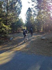 Riding with the family on the Lynx Trail!