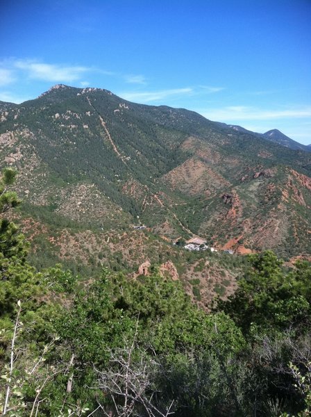Looking at "the incline" from the Iron Mountain-Inteman Trail