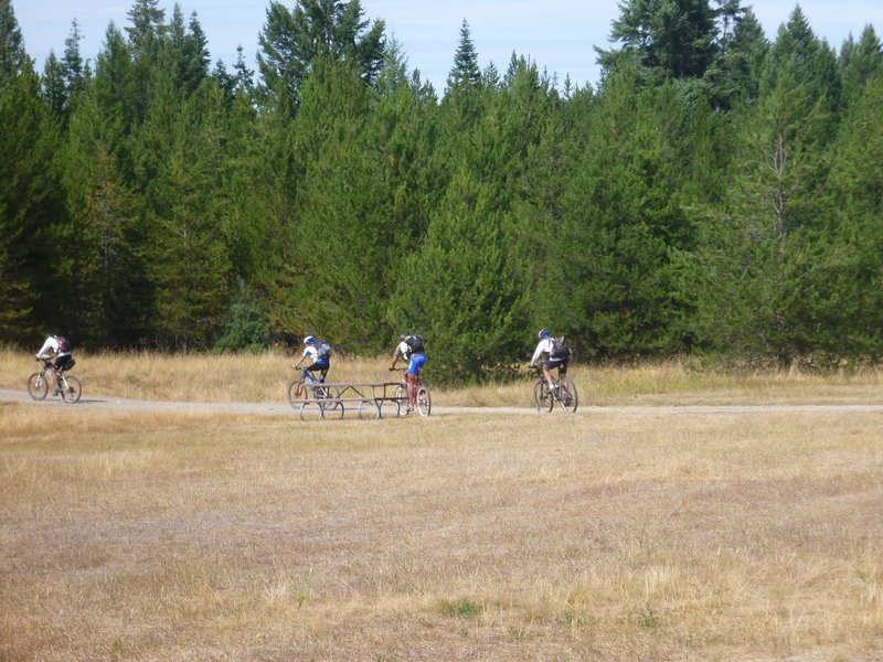 Leaving for a ride on the Lynx Trail.