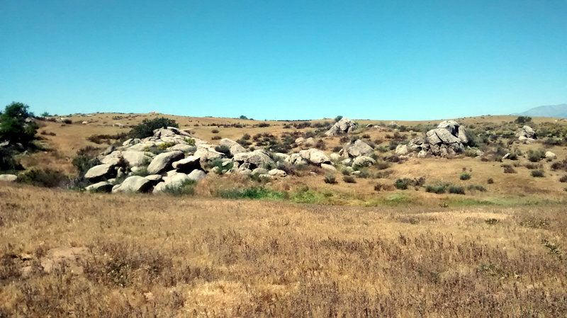 Typical view: rideable rocks