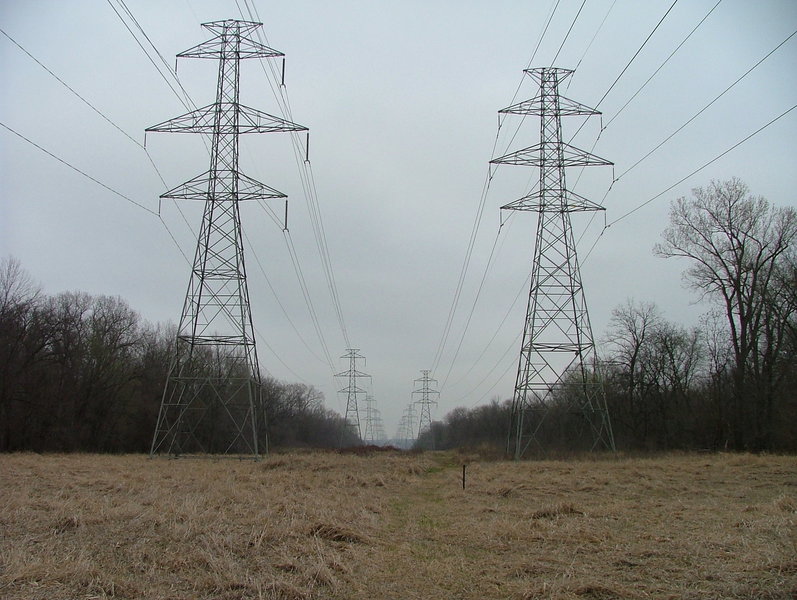 Power lines on the Sycamore North Trail