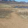 Crossing the paved bike path, about to drop in and have some fun!