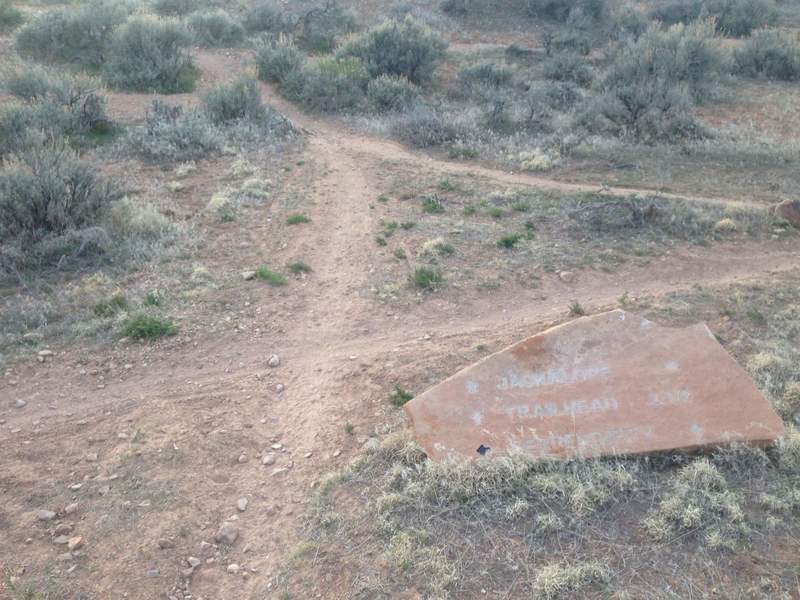 Intersection with the Serendipity Trail