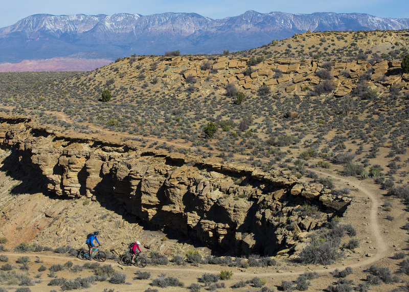 Cruising along the lower rim of More Cowbells.