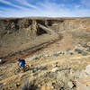 A cool hidden canyon section on Goulds Rim trail.