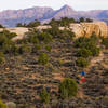 The South Rim Trail has some nice sections of singletrack through junipers and sage.