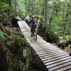 Lots of wooden features to ease the climb out of the Neilson Canyon