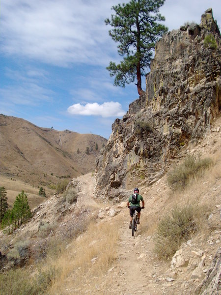 Watch out for the drop into Sheep Creek