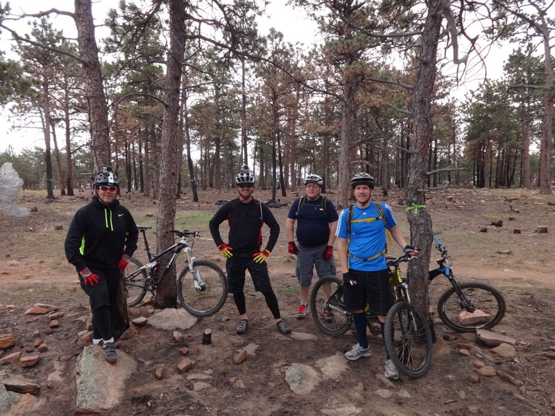 The group at the top of Heil Ranch Trail