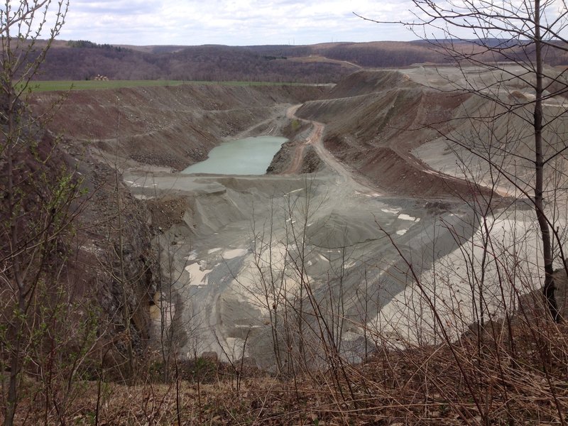 View of quarry from Valley View Trail