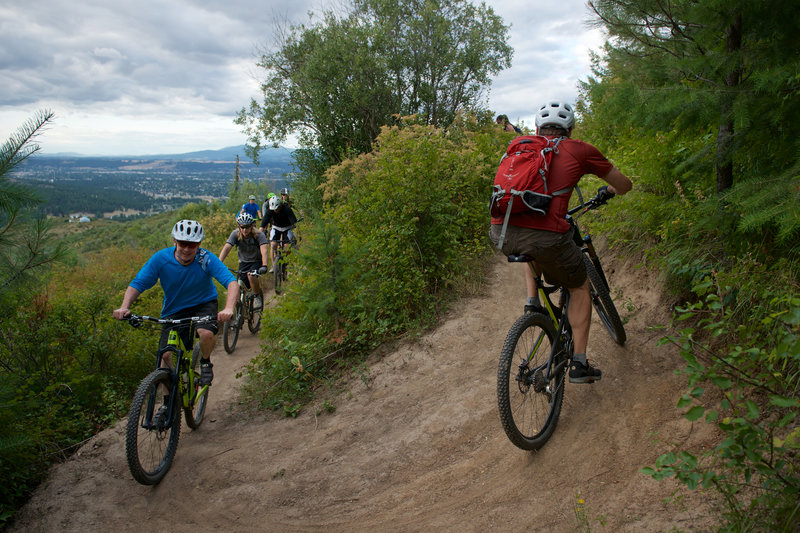 Evergreen East group ride at Iller creek.