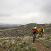 The north end of the Black Canyon trail rolls under big skies and open terrain.