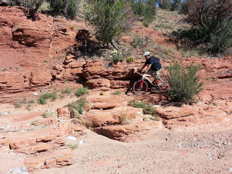 Reaching the end of the original Golden Open Space Trail.