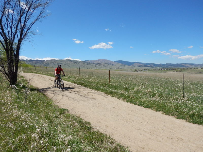 Enjoying a mellow ride on the Eagle Trail