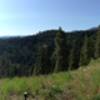 Great ridge view on Freund Climb looking down at Leavenworth.