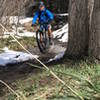 Creek Wheelies!  On the Hewlett Gulch Trail.