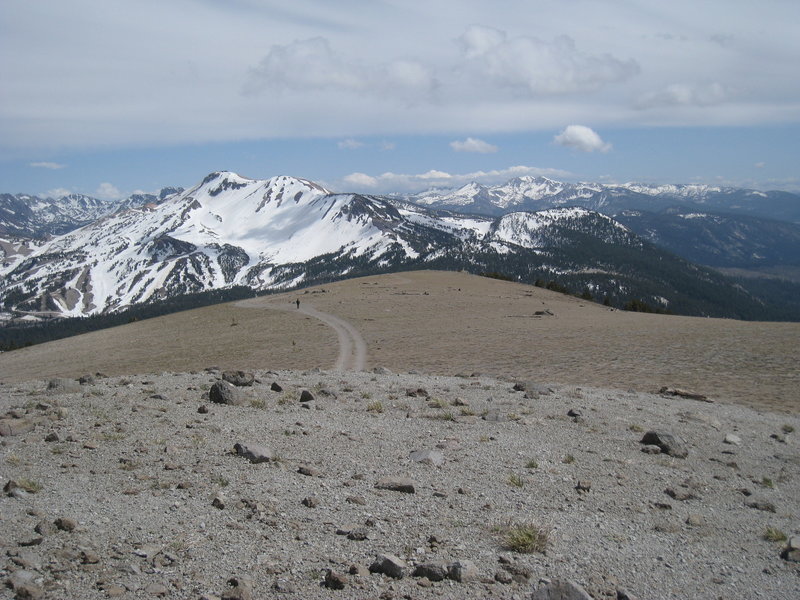 Looking down from Deadman Pass.