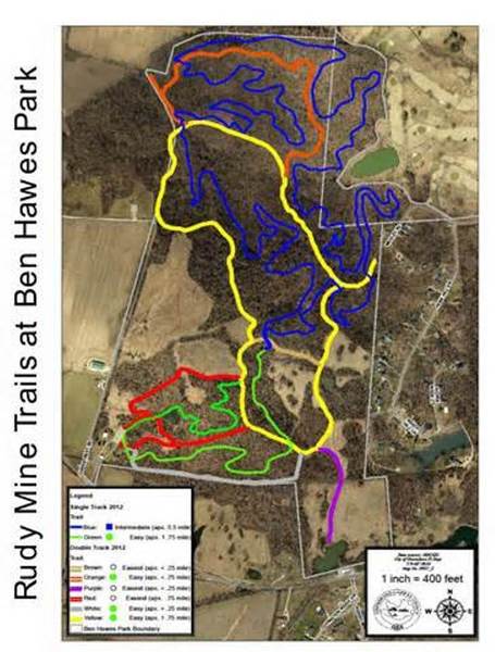 Rudy Mine Trail - Trail Map