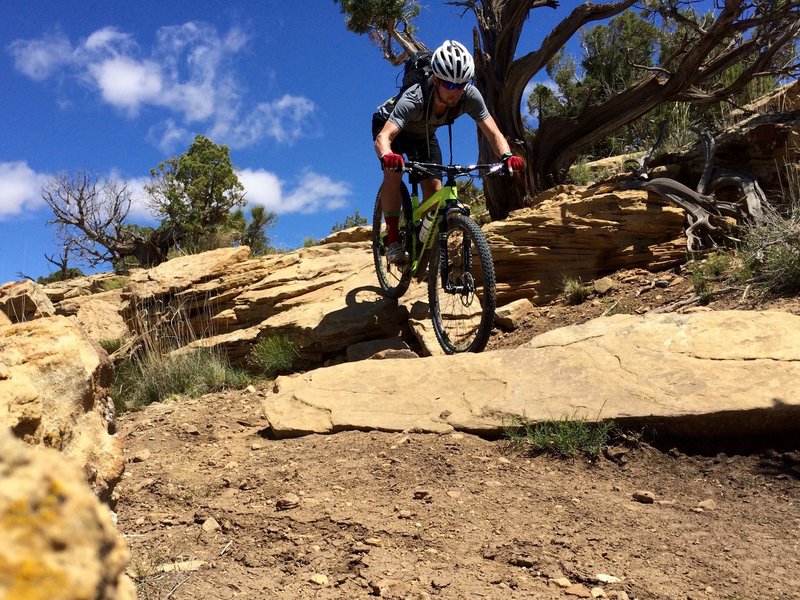 Rocky ledge drops on Western Mesa