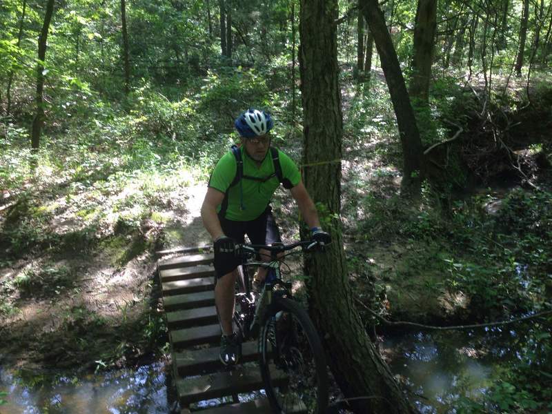 Navigating a bridge on Barber.