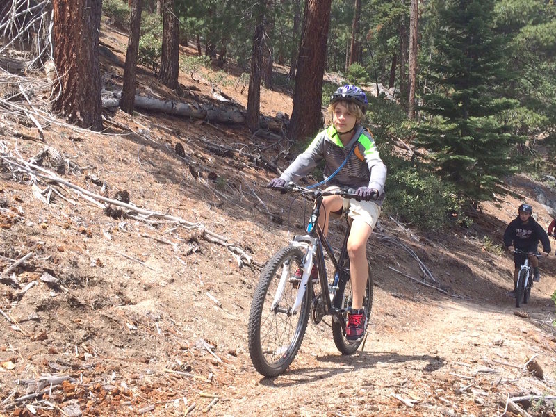 Great intermediate trail - kids enjoying their first ride of the Clear Creek Trail.