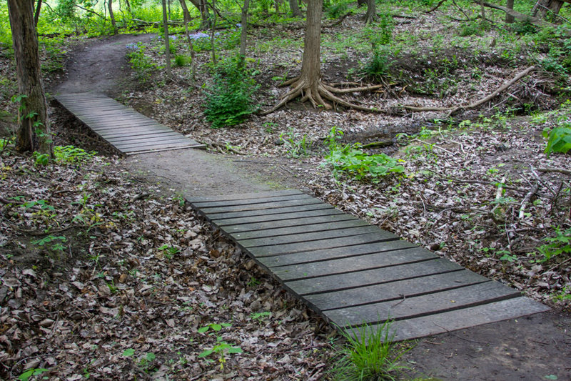 Illiniwek Connector Trail bridges.