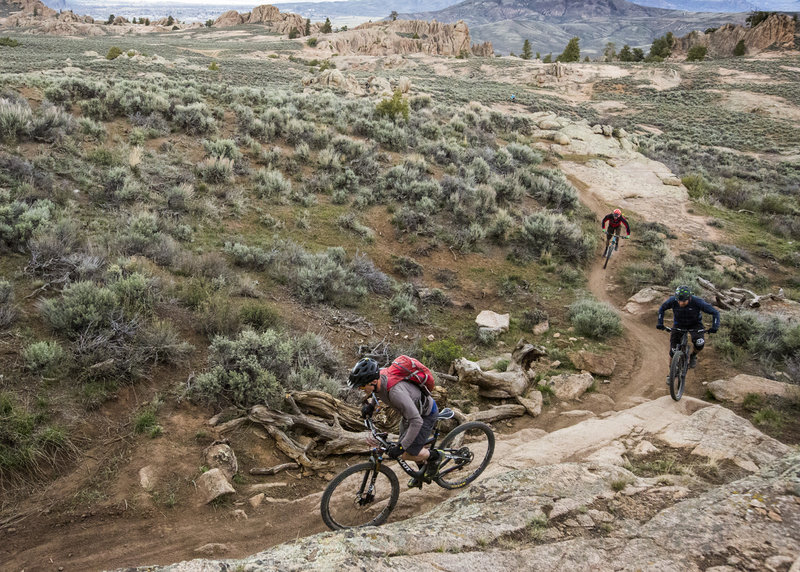 Rattlesnake Trail has plenty of technical challenge mixed with fun and flow; a trail for everyone.