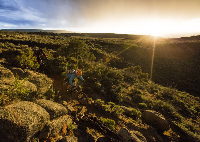 A beautiful sunset on Tech Beck's.