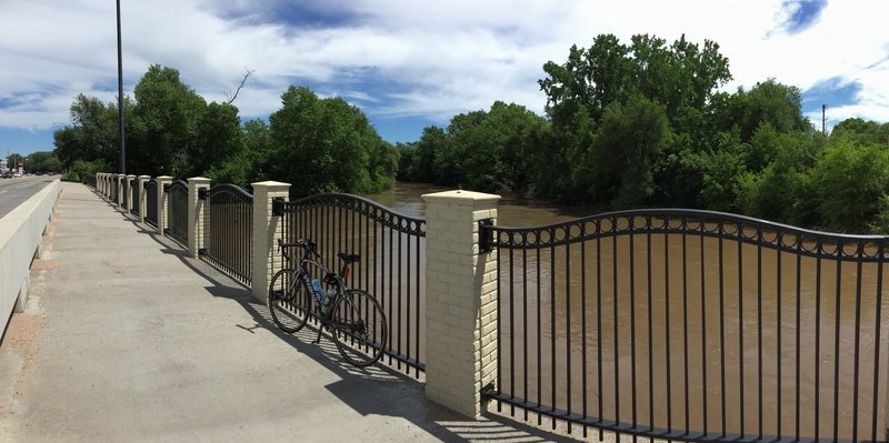 The river was completely full