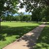 Nice playground and basketball courts in this park