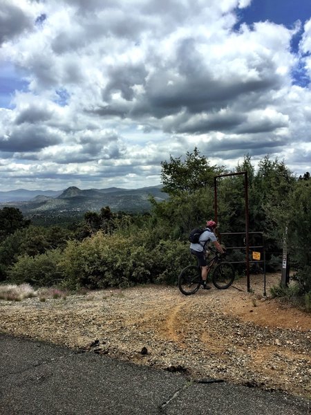 The gate at Granite Basin Rd