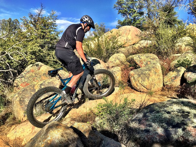 Climbing up Centennial Trail